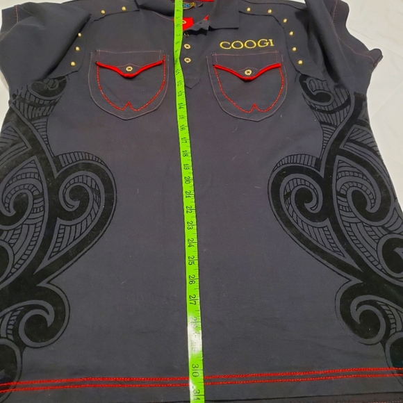 Mens Coogi Australia Embroidered Logo black Polo Shirt Size  L - Picture 5 of 8